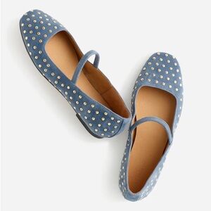 Madewell The Greta Ballet Flat Basalt Blue Size 9 New